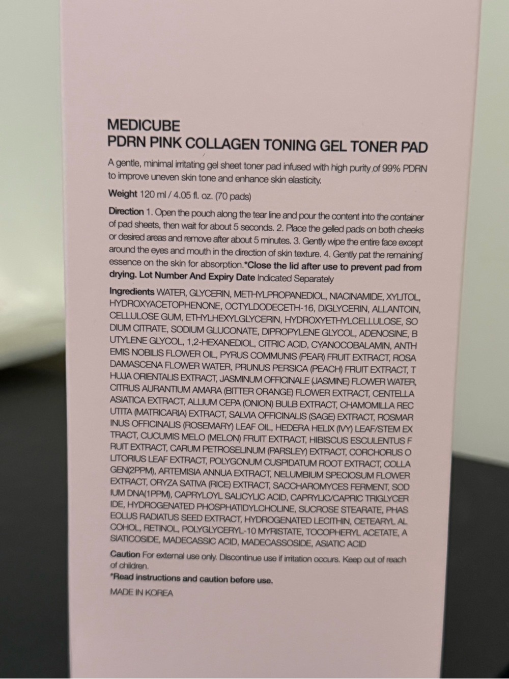 Medicube PDRN Pink Collagen Toning Gel Pads – Pink - Picture 10 of 11